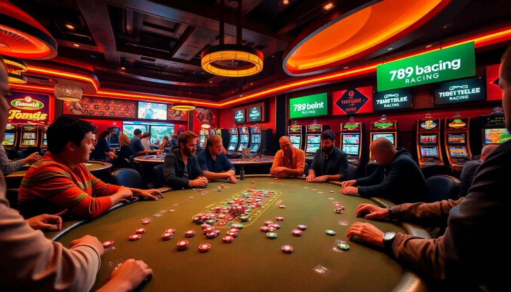 Experience thrilling gameplay at 789bet.racing with vibrant poker tables and engaging players enjoying every moment.
