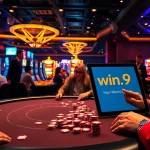 Engage in thrilling gaming at https://98win9.dev/, where poker tables and slot machines create an exciting casino atmosphere.