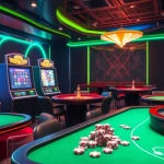 i1dompet offers an exhilarating online casino experience with vibrant slot machines and poker tables.