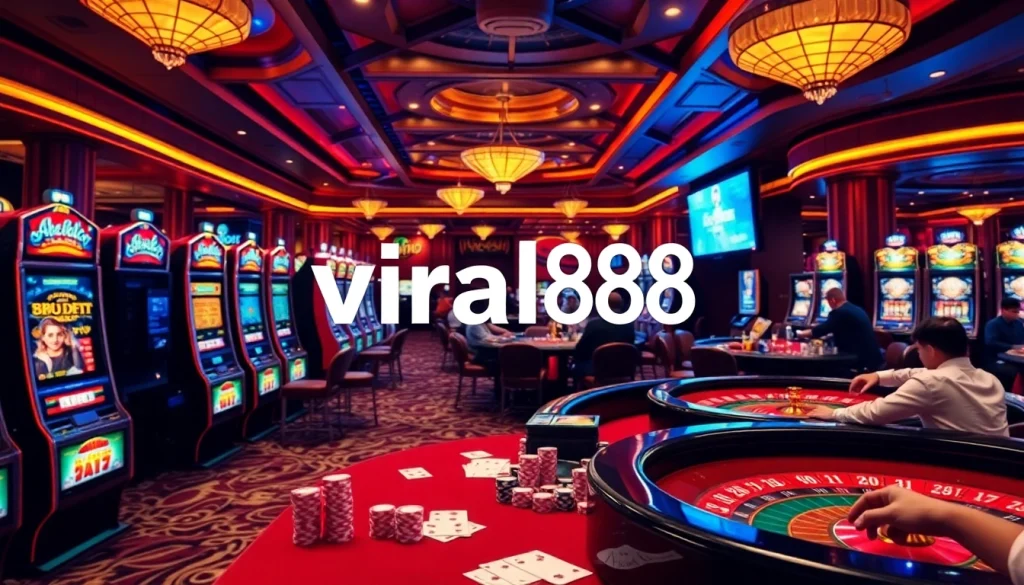 Experience the excitement of viral88, where players win big at dynamic casino tables and vibrant slot machines.