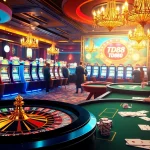 Experience the thrill of TD88 Casino with players eager to win at roulette and engage in lively gambling activities.