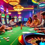 Players at a lively casino table in action, embodying the GO8 spirit of high stakes and winning thrills.