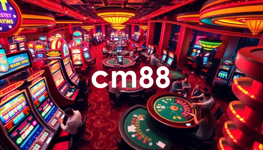Experience the thrill of gambling at cm88 casino, featuring vibrant slot machines and exciting games.
