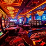 Exciting Nỏ Hũ Happyluke game experience with vibrant slot machines, poker action, and high-stakes thrill.