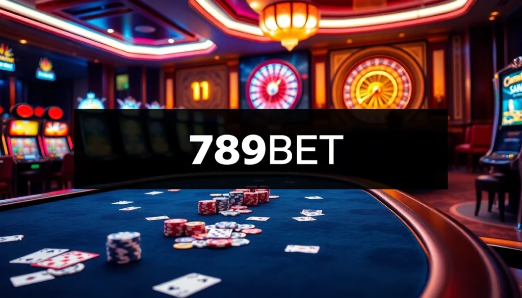 Join the excitement at 789BET casino with thrilling gaming tables and vibrant slot machines.