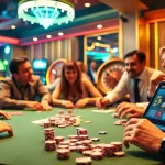 Engage with the hf88 icu casino experience featuring vibrant poker action, colorful chips, and spirited players.
