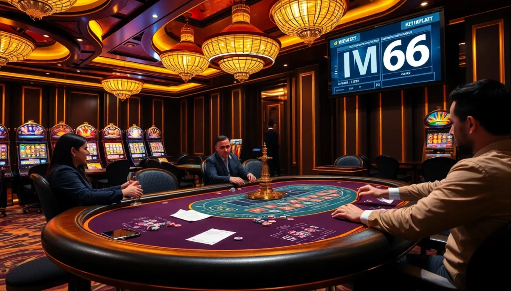 Experience the thrill at เจ้ามือรับพนัน MB66 with dynamic casino gaming activities and poker tables.