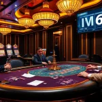 Experience the thrill at เจ้ามือรับพนัน MB66 with dynamic casino gaming activities and poker tables.