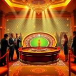 Experience the excitement of winning at BL555 with a vibrant casino scene featuring roulette and slot machines.