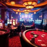 Experience the thrill of gambling at 789b.buzz with energetic casino activities showing roulette, poker, and spectacular slot machines.