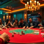 Experience the excitement of kuwin gaming at a classic casino poker table.