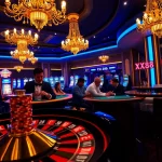Exciting XX88 casino scene showcasing poker and roulette action at a luxury venue.